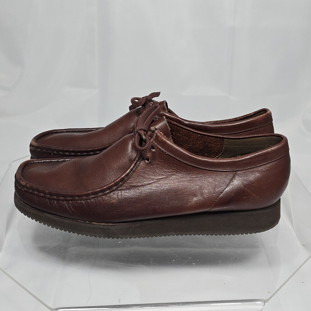 RESOLED/Vibram Vintage Clarks Wallabee Men 13 NARROW Made in IRELAND Y2K Grunge